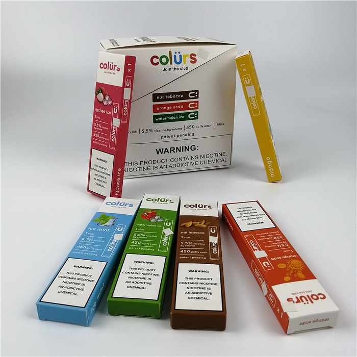 Vape sperrt Cmyk-Hologramm-Papier-Karte mit Blasen bedeckt das Kasten-heiße Stempeln ein