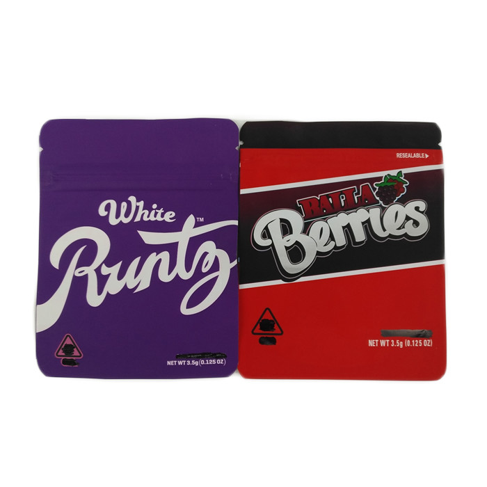 Kundenspezifischer Druckreißverschlusshanf, der die recyclebaren Plätzchen verpacken Verpackentasche des Taschen-/Geruchbeweishanfsamens verpackt