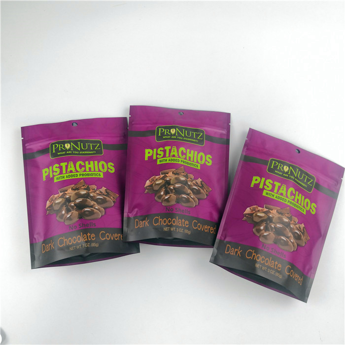 Kundenspezifisches Logo lamelliert, Vakuumverpackende Taschen für das Nussverpacken heißsiegelnd