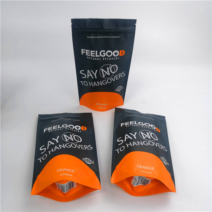 des Pulverplastikproduktes des Fabrikpreises 200g stehen Verpackentaschenvakuum oben Sperrenbeutel mit Reißverschluss