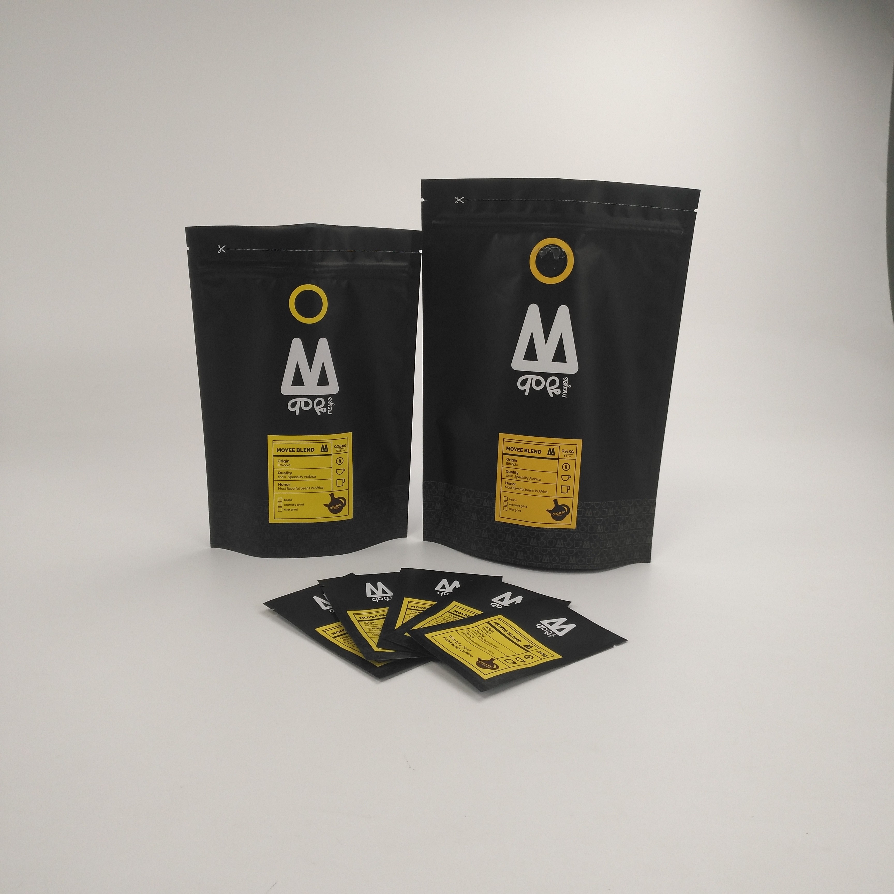 Besonders angefertigt stehen Sie herauf biologisch abbaubare Verpackenkaffee-Tee-Nahrungsmittelgrad-Verpackentasche der kaffee-Taschen-250g 500g mit Ventil