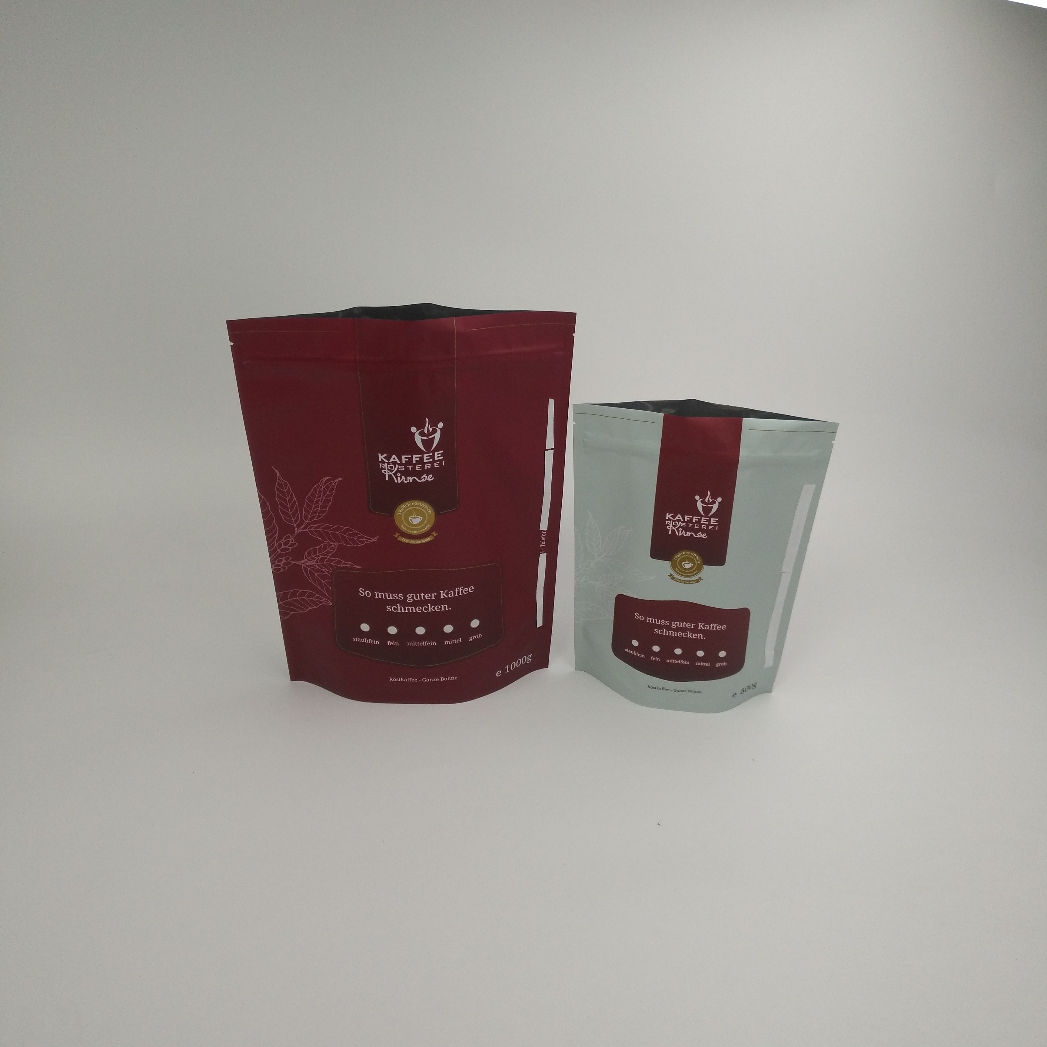 Stehen Sie oben Reißverschluss-Matt Food Grade Packing Coffee-Taschen-biologisch abbaubare Verpackenkaffee-Taschen mit kundengebundenem Logo