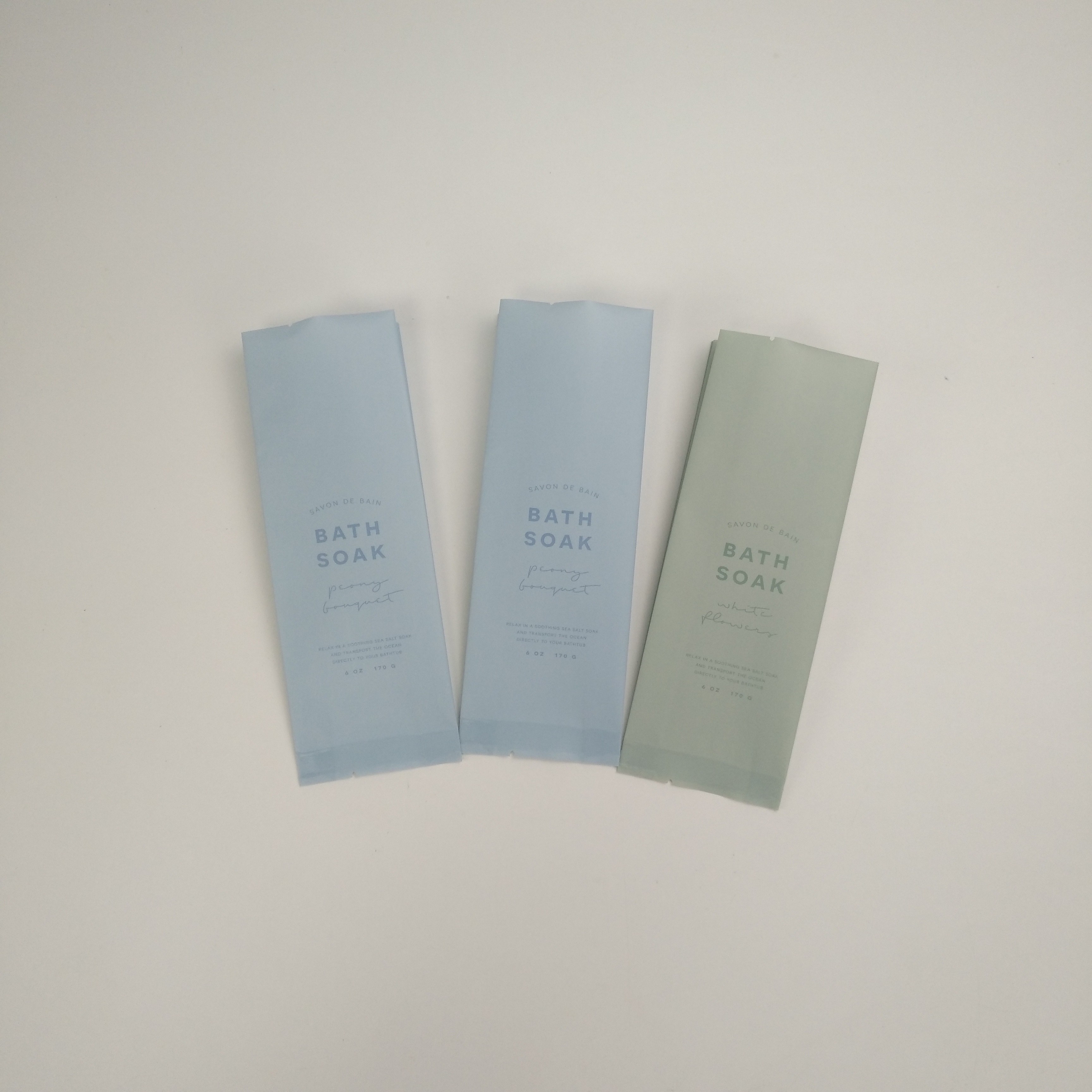 Kundengebundene Matts 6oz Badebombe-Verpackentaschen der Badesalz-Verpackentaschen-170g mit kundengebundenem Logo