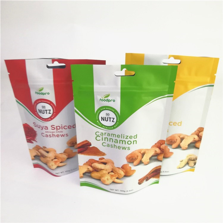 Matte Aluminum Foil Custom Accepted stehen oben Beutel mit Reißverschluss