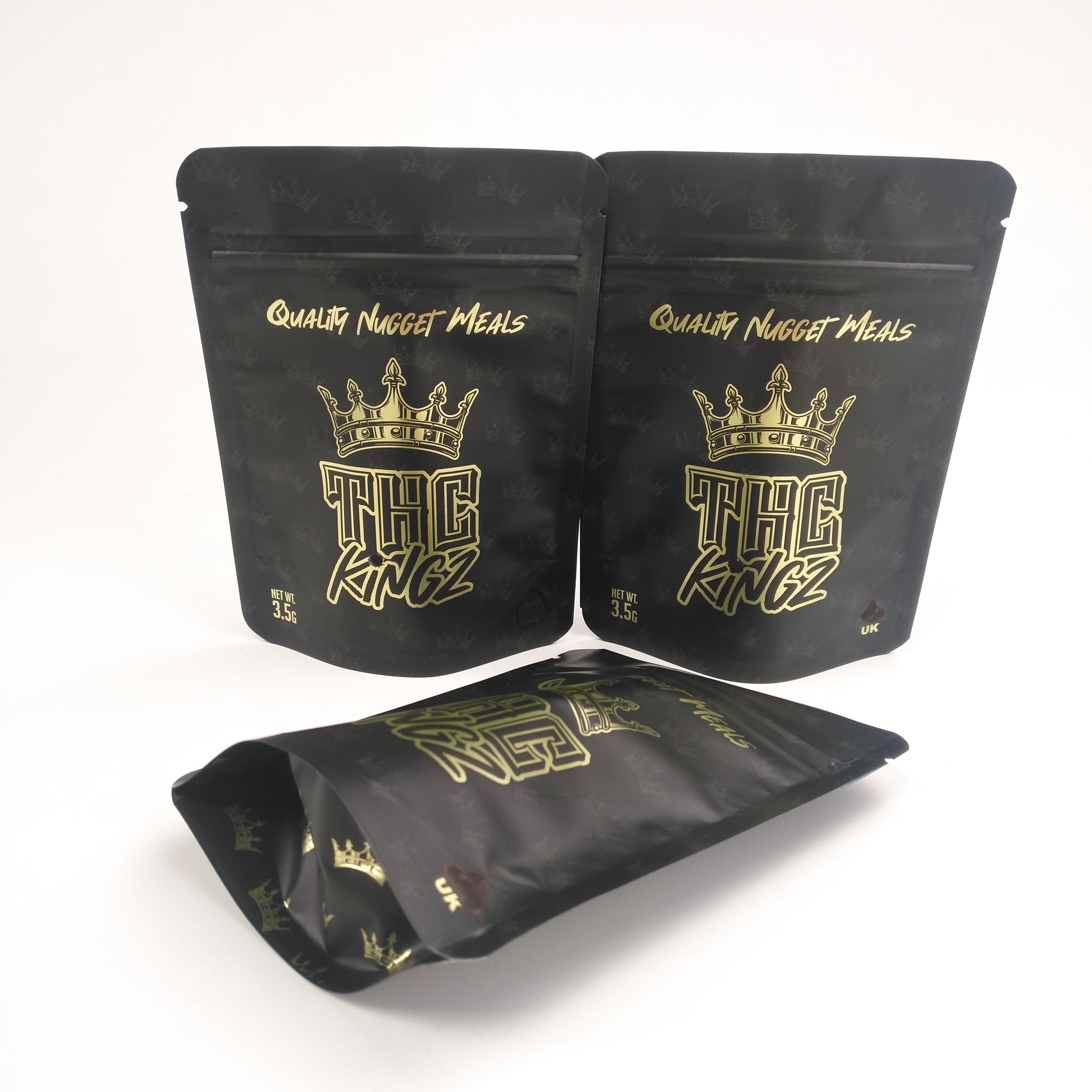 Digital, die den trockenen Blumen-Hanf des Geruch-Beweis-3.5g verpackt Film-Taschen der Plastik-Folien-Taschen-leichten Berührung drucken