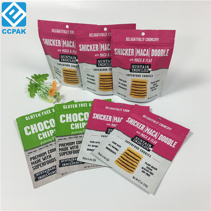 Wiederversiegelbare Nahrungsmittelbeutel mit Zipverschluß Pakcgaing bauscht sich für Nuss-trockene Frucht