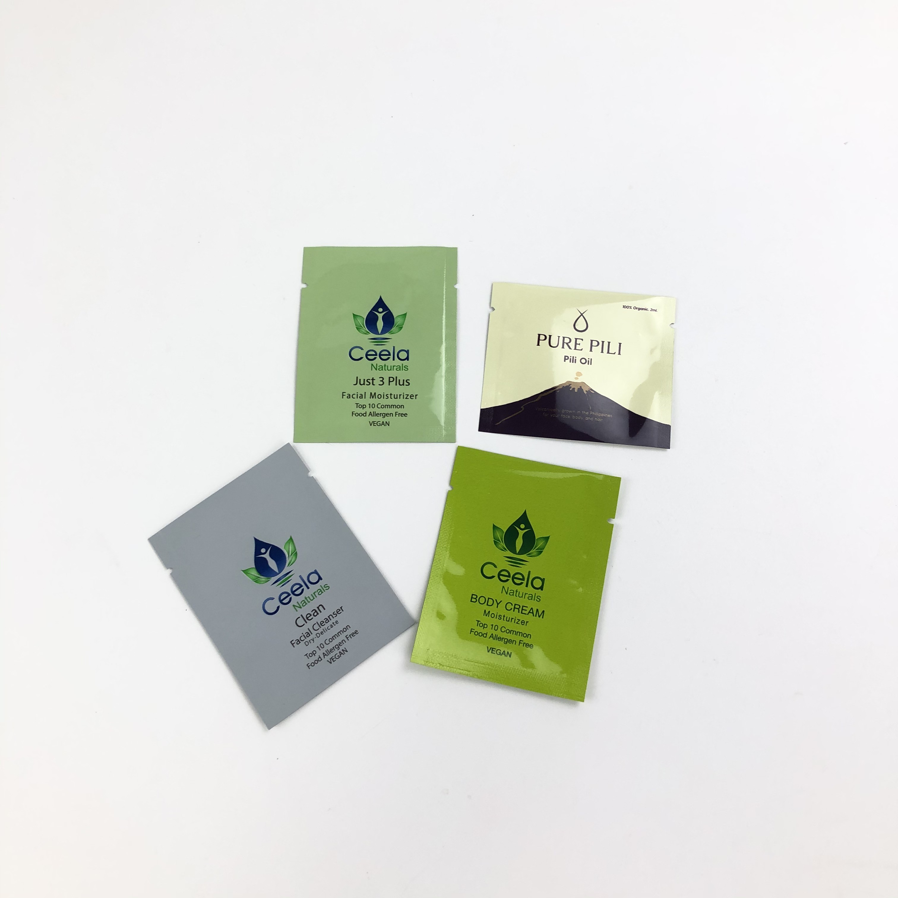 Plastik-Folienbeispielbeutel der Großhandelsgriffdichtung glatte für Hautpflege/das Pulver-/Kapselverpacken