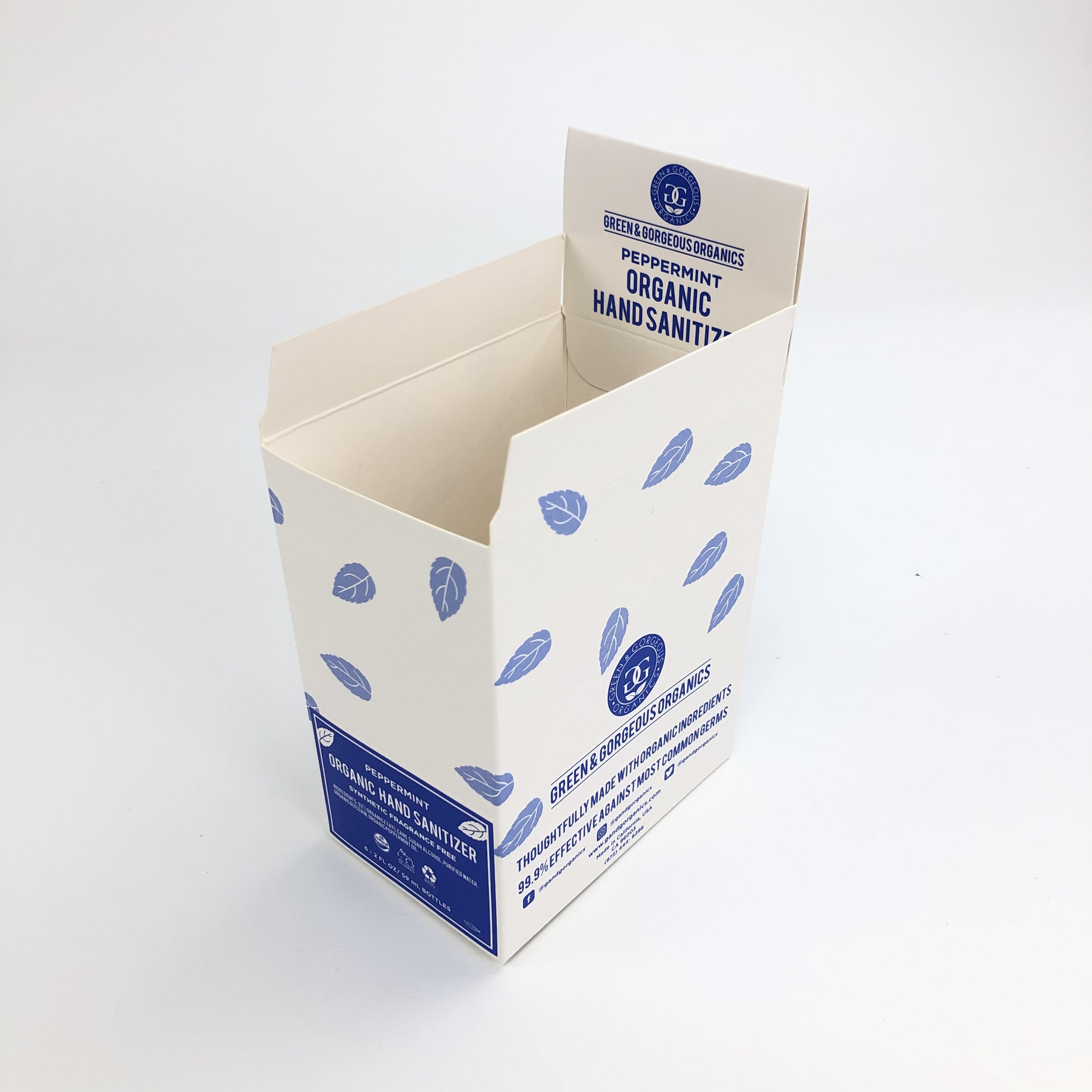 Kundenspezifische Matt Film UV geprägt mit Stärke-weißer Pappe 400g 350g für Flaschen 30ml 60ml zeigen das Papierkasten-Verpacken an