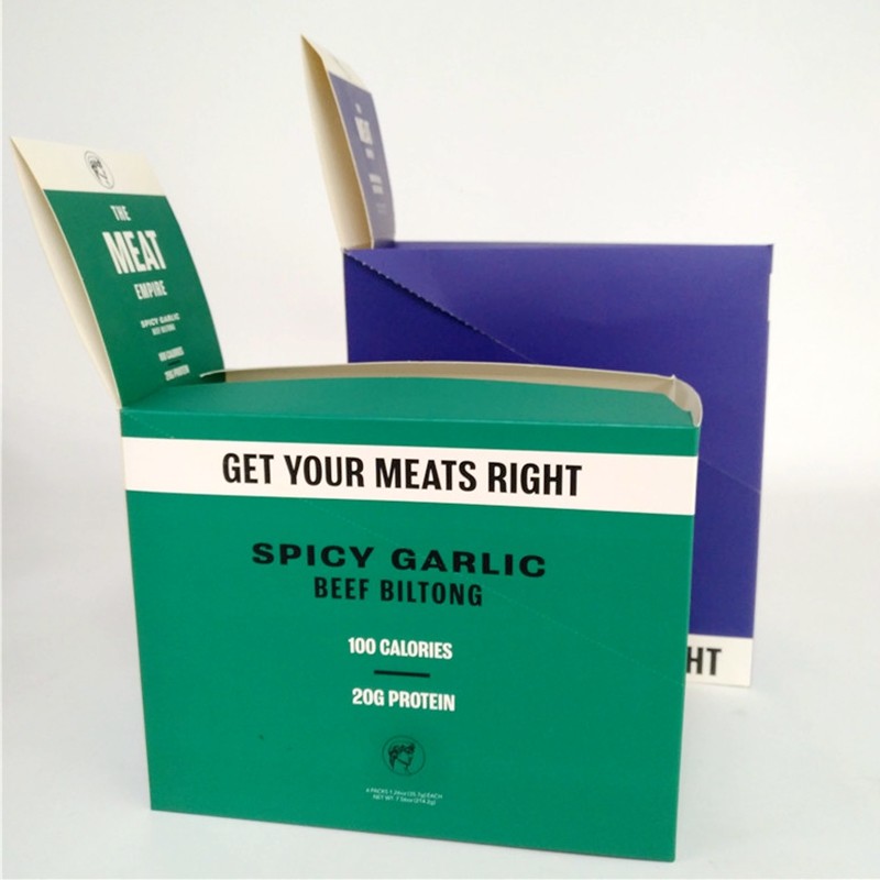 Kundenspezifische Druckrindfleisch-Biltongue-Sammlungs-Papier-Kasten-Kuchen-Schokolade Wellpappen-Schaukartons