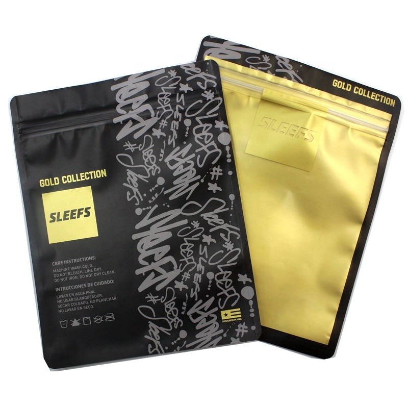 Fördernder Logo Printing Zipper-T-Shirt Zipverschluß transparente Verpackenkleiderpolytasche Opp