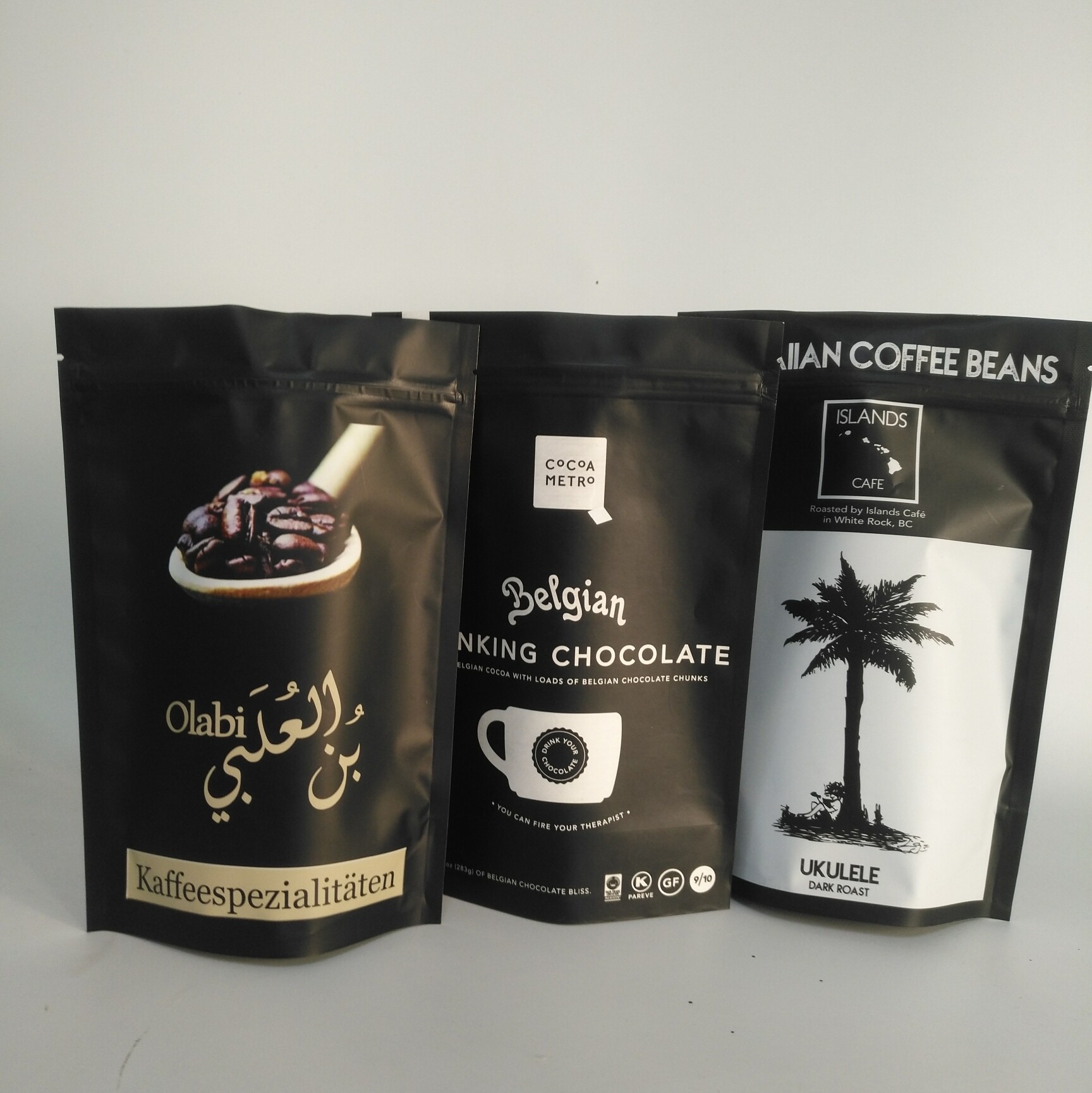 Aluminiumfolie-Reißverschluss-Tasche 100mircon Matt Golds VMPET 300g