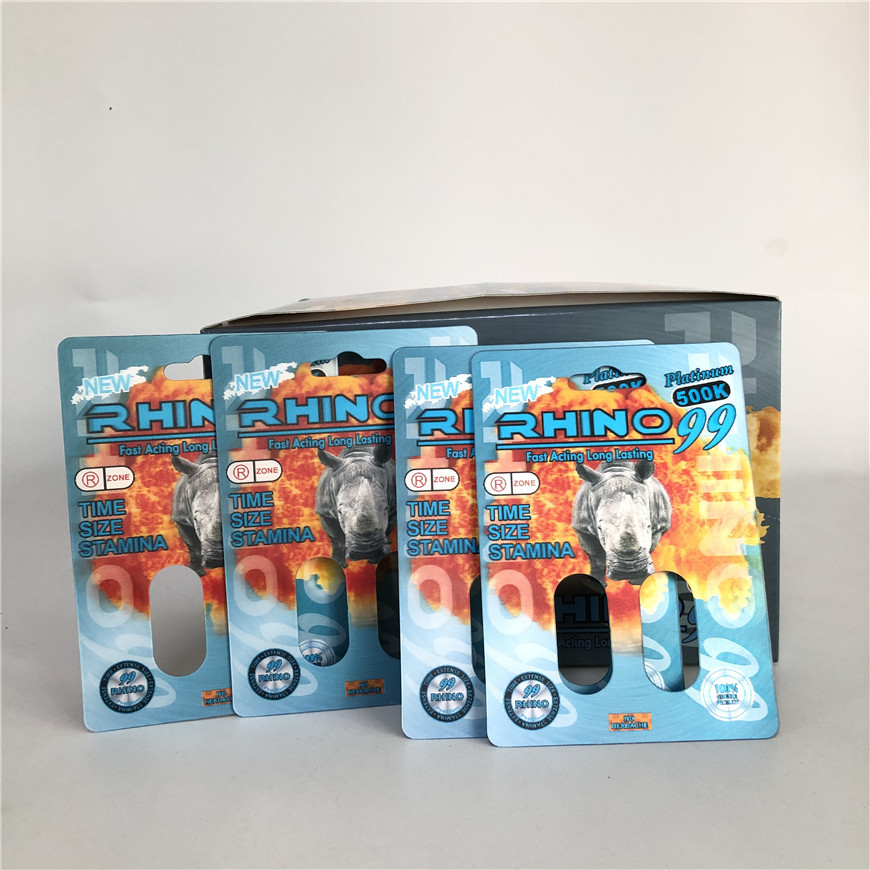 Nashorn 99 Nashorn-Karten des Doppelt-500k des Loch-3D für männliche Verbesserungs-Pille