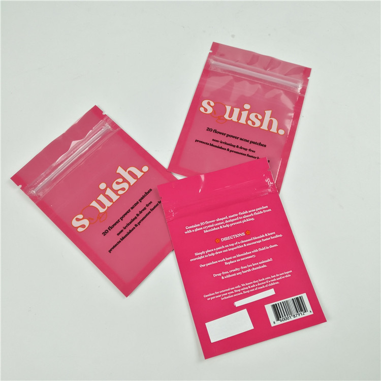 Des Zahnseidefalllochs der Miniquantität klares vorderes Druckzipverschluss-Taschenverpacken der Aluminiumfolie der Plastiktaschen digitales