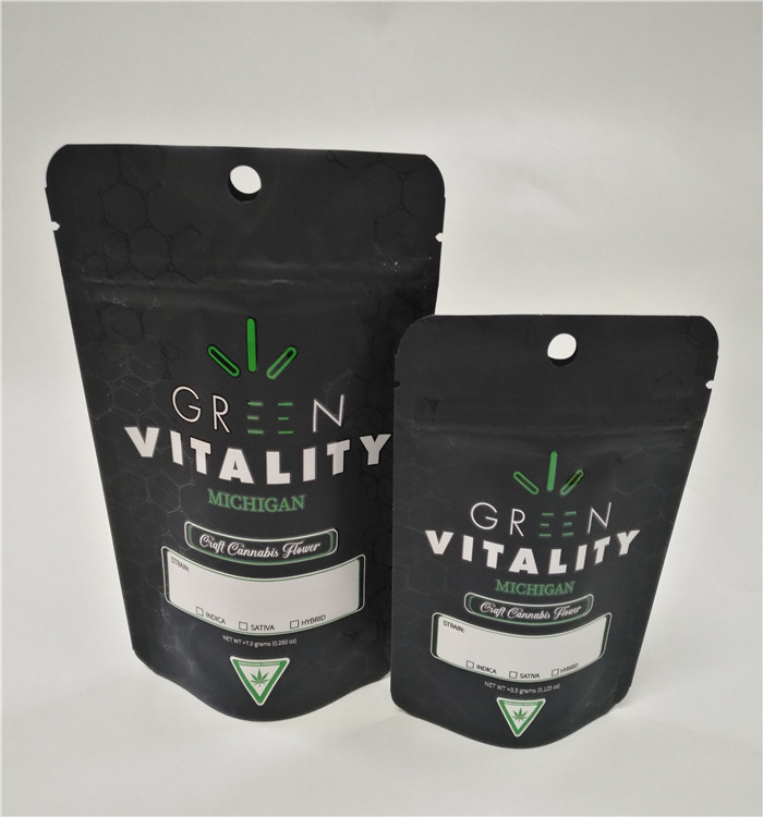 Nahrungsmittelgradkundengebundene Druckfolie lamellierte wiederversiegelbaren doypack CBD Plastik Süßigkeitsstand mit Reißverschluss herauf Tasche