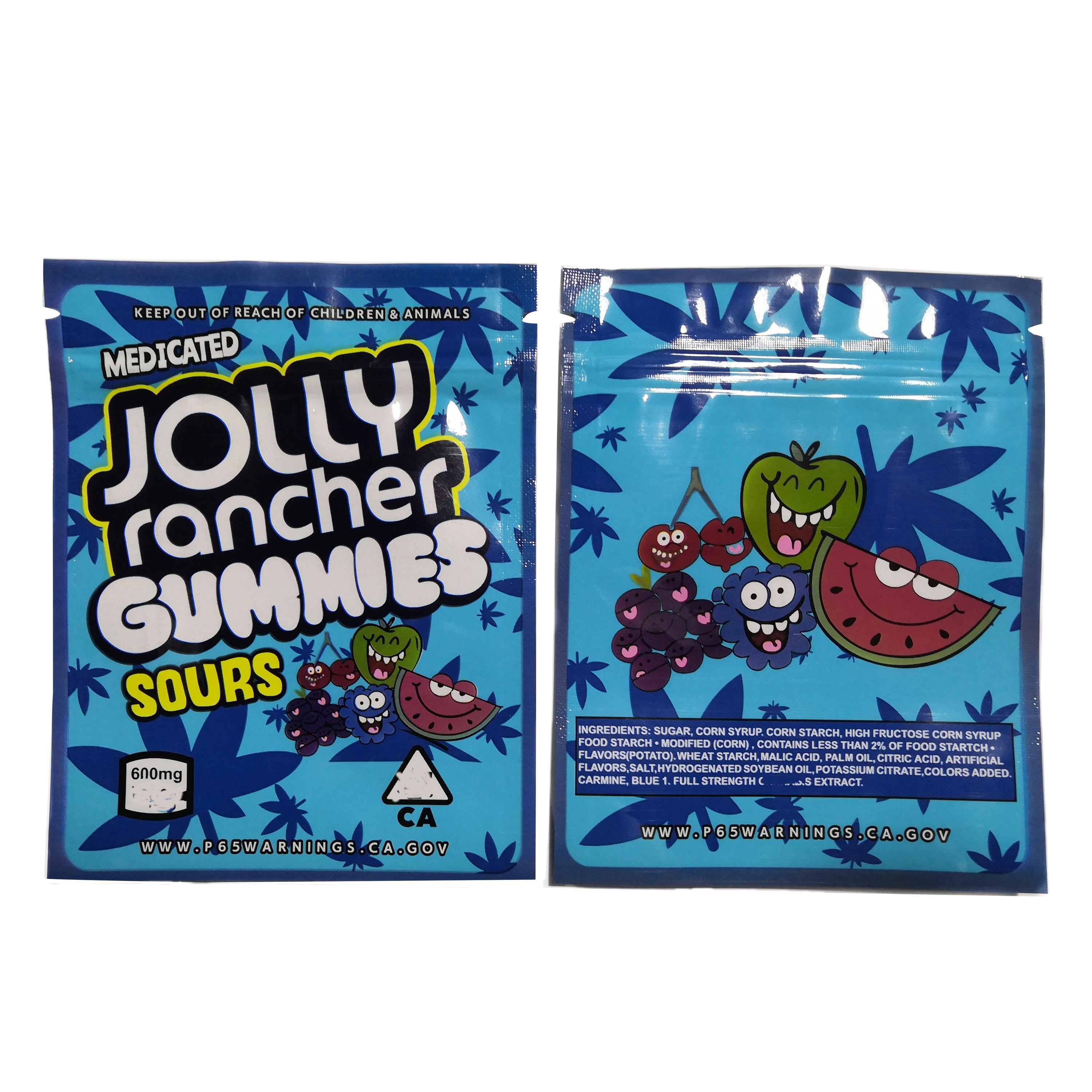 200mic CBD Gummies Hanf Süßigkeits-Plastik-Taschen-THC