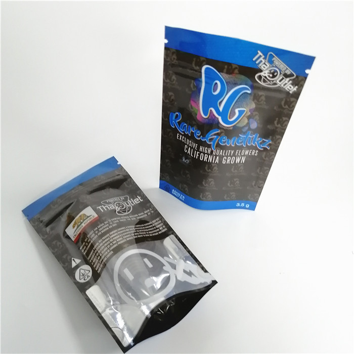 3.5grams saurer Unkraut-Folien-Beutel des Flecken-120micron CMYK Edibles