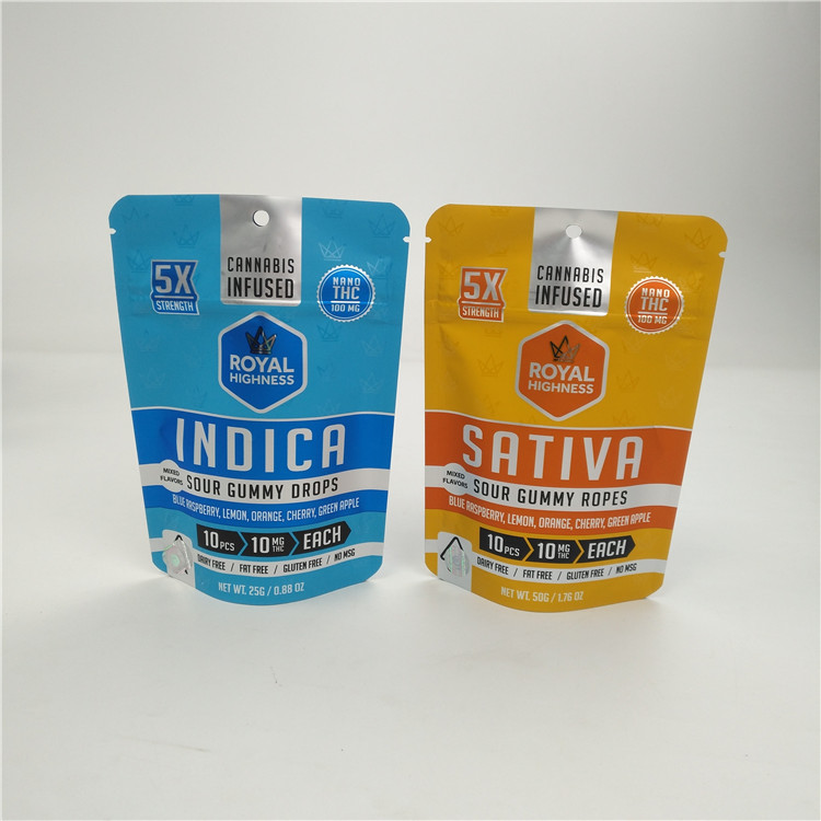 Niedrige Folien-Plastik-Tasche 100micron Moq 3.5g 7g VMPET Alunminum