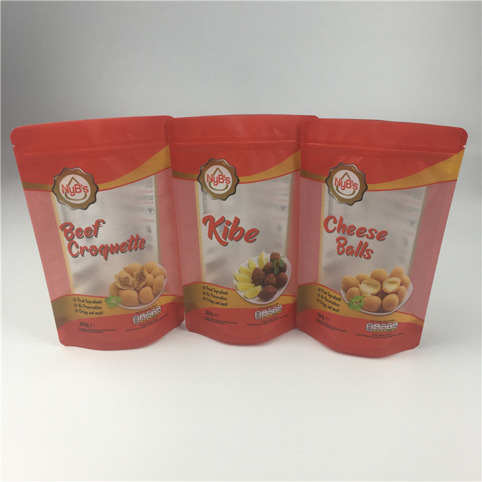 Bereifte Aluminiumfolie-Tasche mit Reißverschluss CMYK des Fenster-120micron VMPET