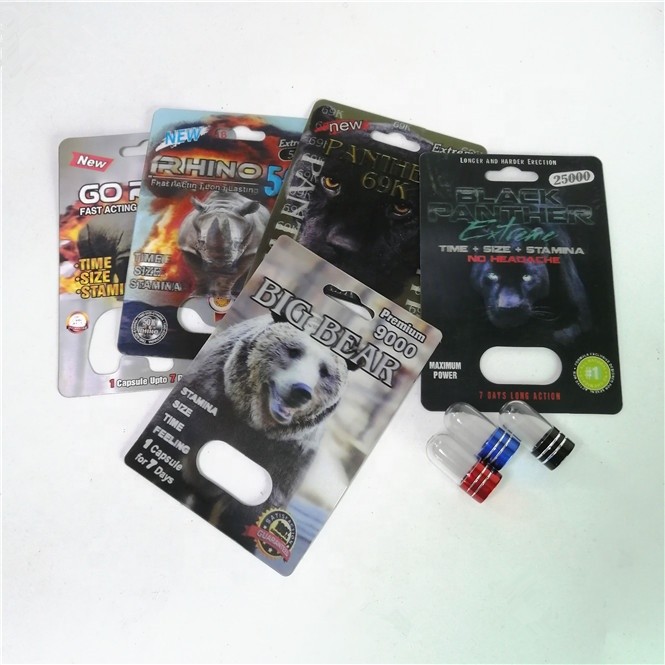 Nashorn 99 Pillen der Verbesserungs-500K, die Karten-Seidendruck verpacken