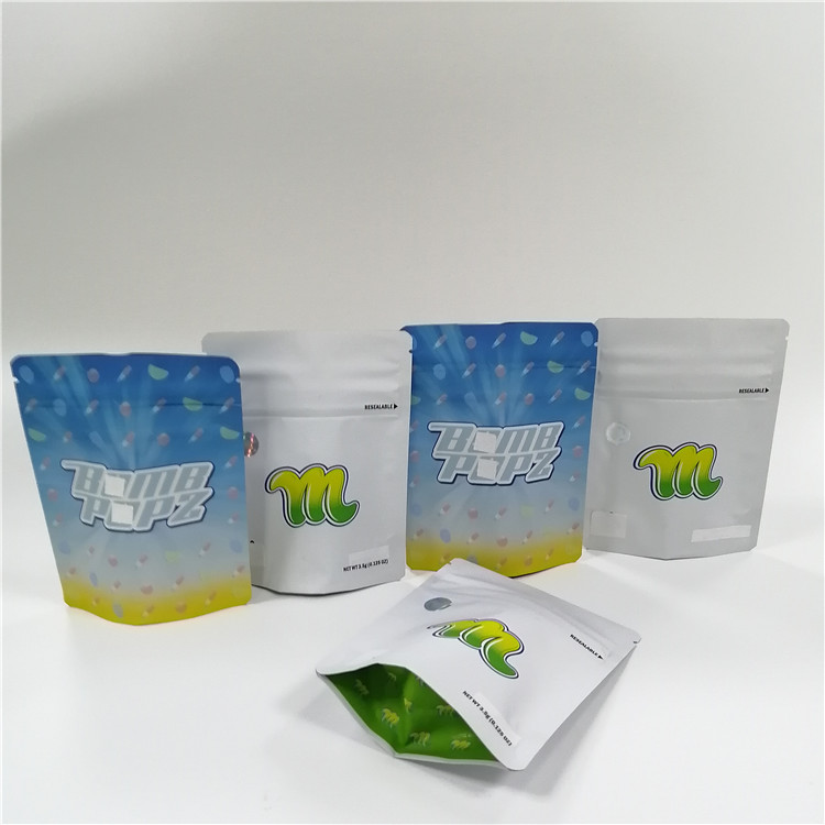 Sugar Zip Lock Mylar Stand herauf Plastiktaschen riechen, UVdrucken zu prüfen