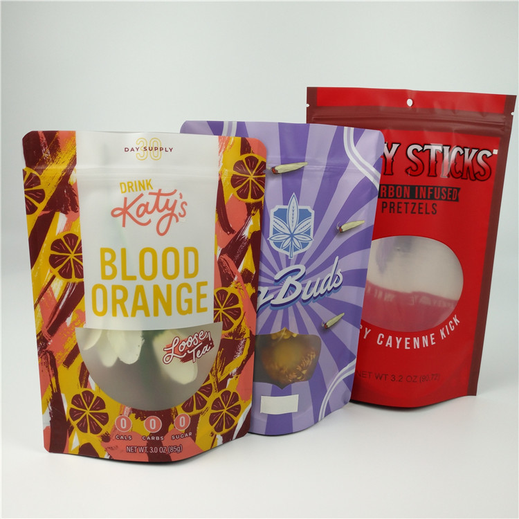 Ausgang taschen-Gravüren-Drucken Edibles Plastik Verpackenmit reißverschluß