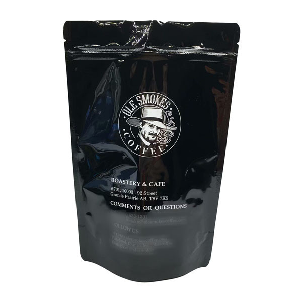 Riss-Kerben-Kaffeebohne-Plastikbeutel mit Reißverschluss, der 100g 200g 250g 500g verpackt