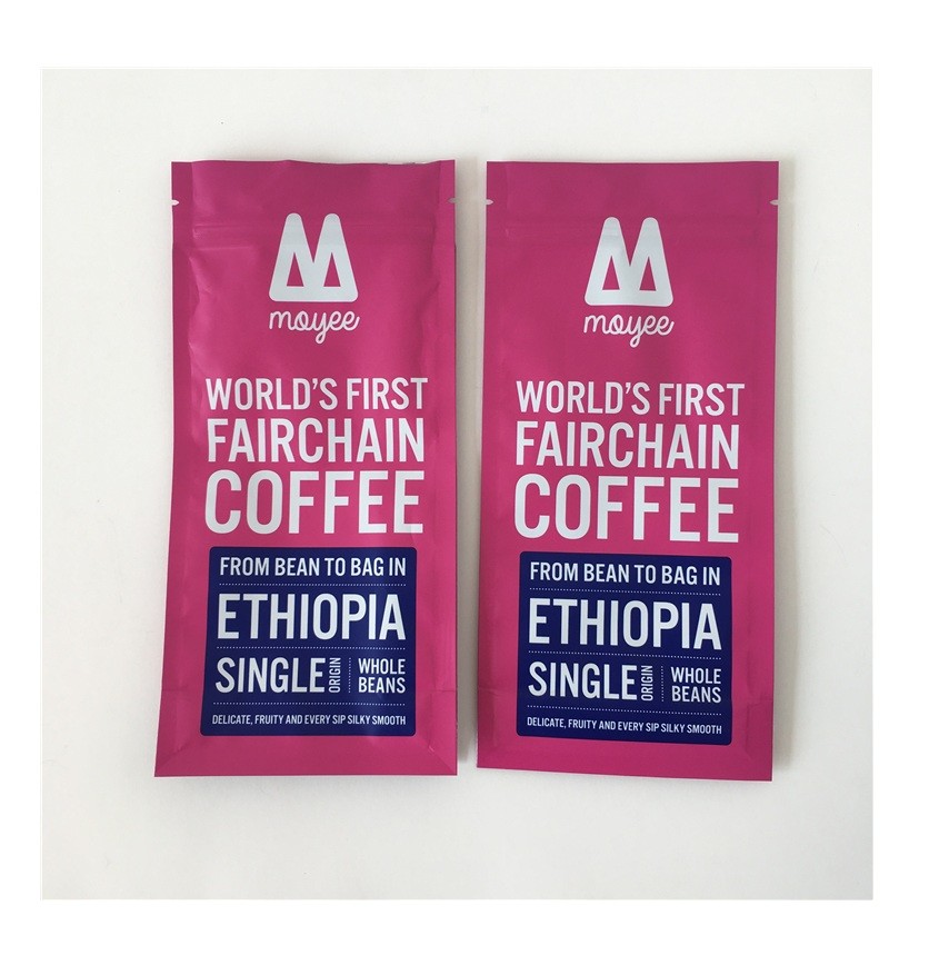 Reißverschluss-Kaffee-Bean Packaging Smell Proof With-Heißsiegel-Seiten-Keil