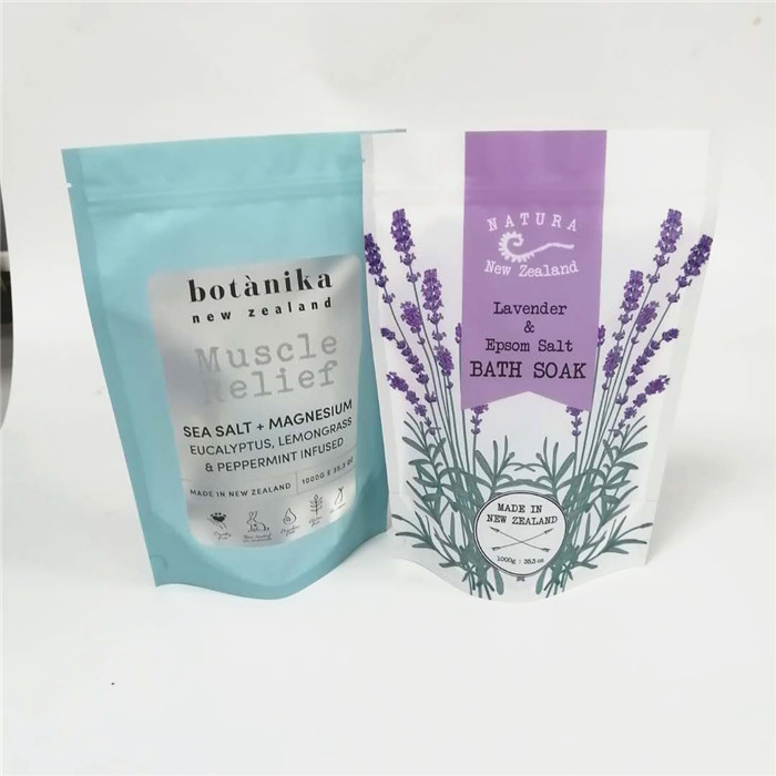 Ozean-Seesalz Plastikbeutel, die den Selbst steht wiederversiegelbares kundenspezifisches Logo verpacken