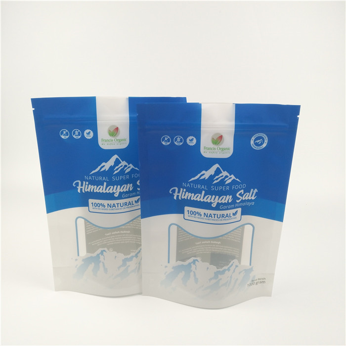 Badesalz-Verpackenfolie Matt Stand Up Ziplock Pouch wiederverwendbar