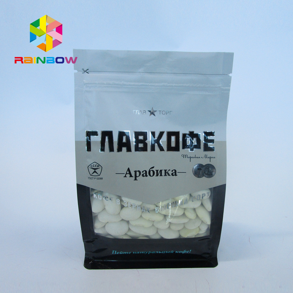 Nuss-Süßigkeit, die der wiederversiegelbare flache untere Keil acht einsackt, versah UV gedruckt mit Seiten