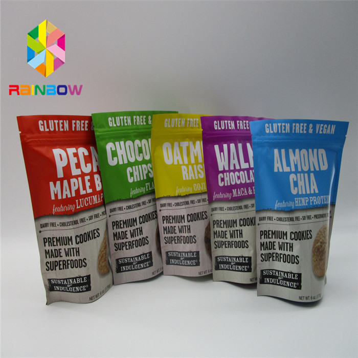 Plastik-Aluminiumfolie-Stand-oben Taschen mit Reißverschluss Drucknahrungsmittelgrad Plastik