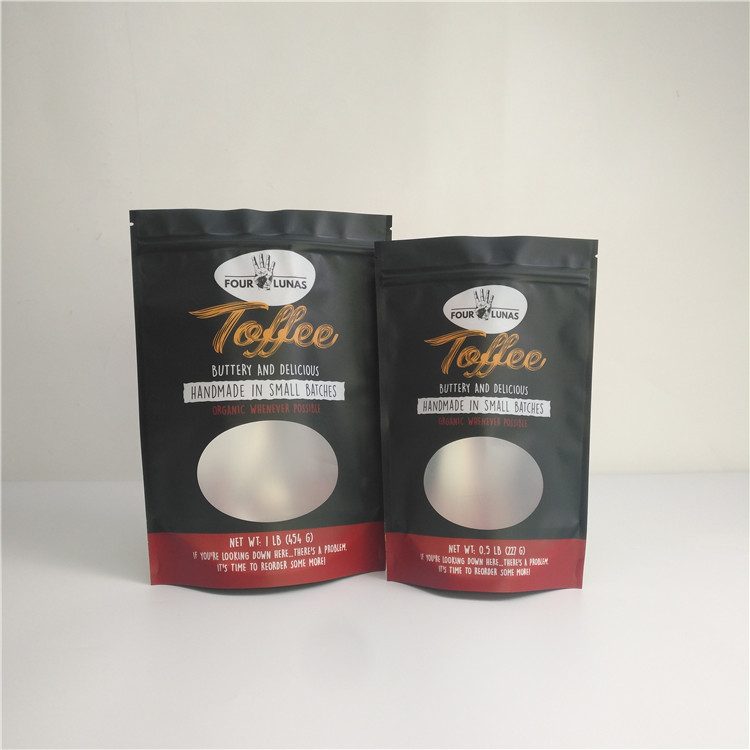 Kundenspezifisches gedruckt lamellierte das essbare Plastik-Süßigkeits-Verpacken der Lebensmittel mit Fenster