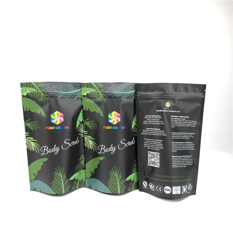 Kosmetischer Ozean-Badesalz-Matte Mylar Reusable Zip Pouches-Stellungs-Geruch-Beweis