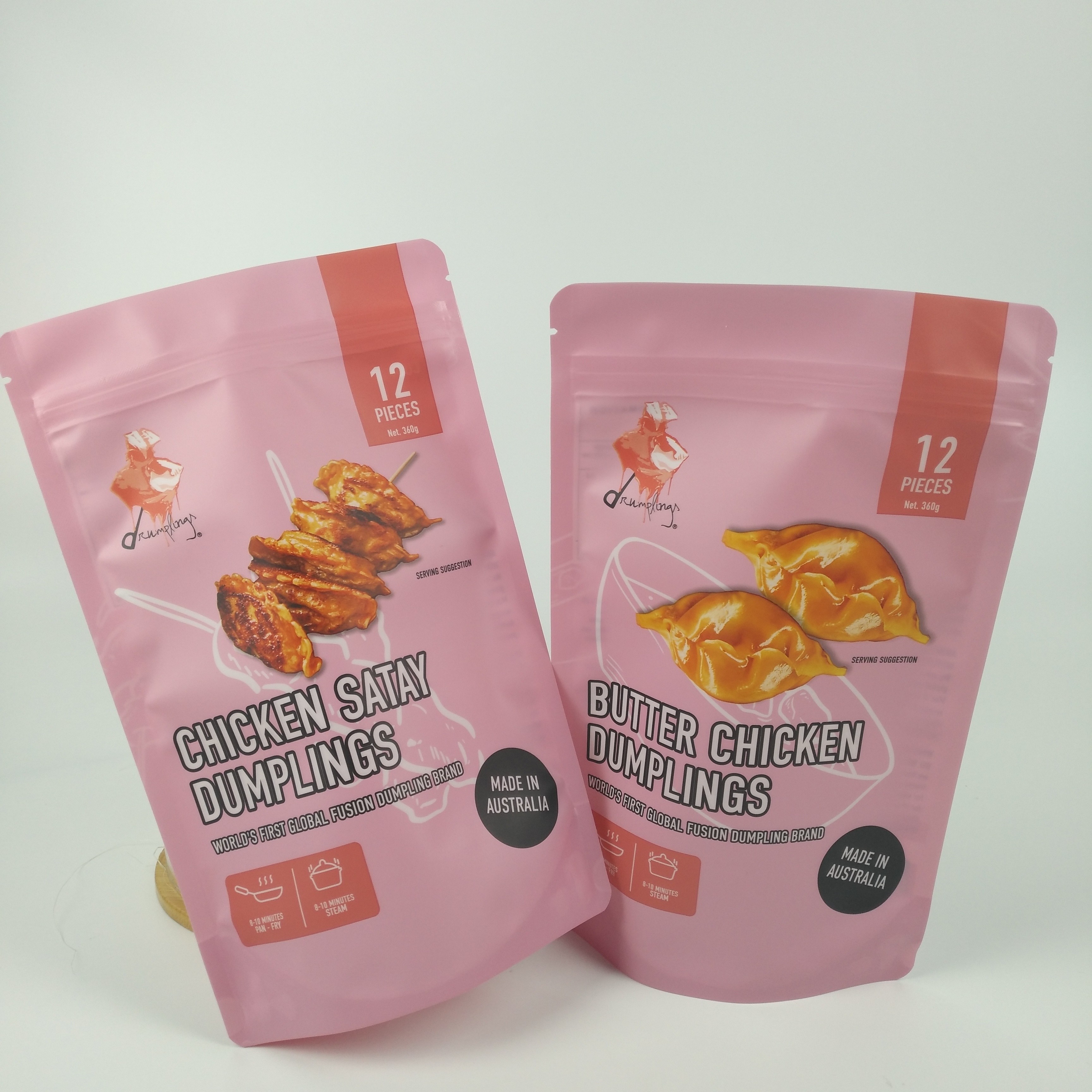 Kaffee Matt Zipper Custom Printed Barrier sackt Selbststellung lamelliert ein