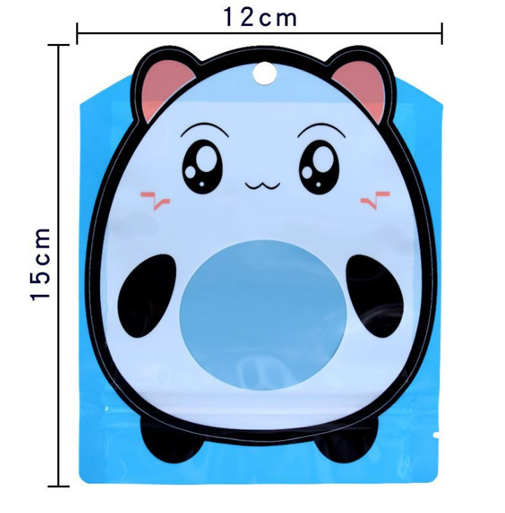 Seite der unregelmäßigen Form-3 siegelte Plastiktaschen riechen Beweis für Süßigkeit heiß