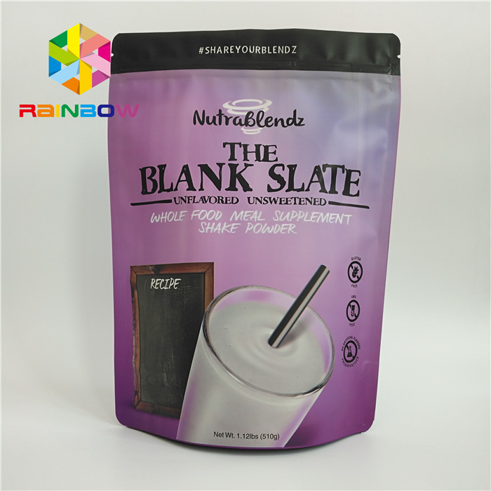 Verpacken der Lebensmittel Matte Plastic Zip Lock Stand herauf Beutel für Süßigkeits-Nüsse