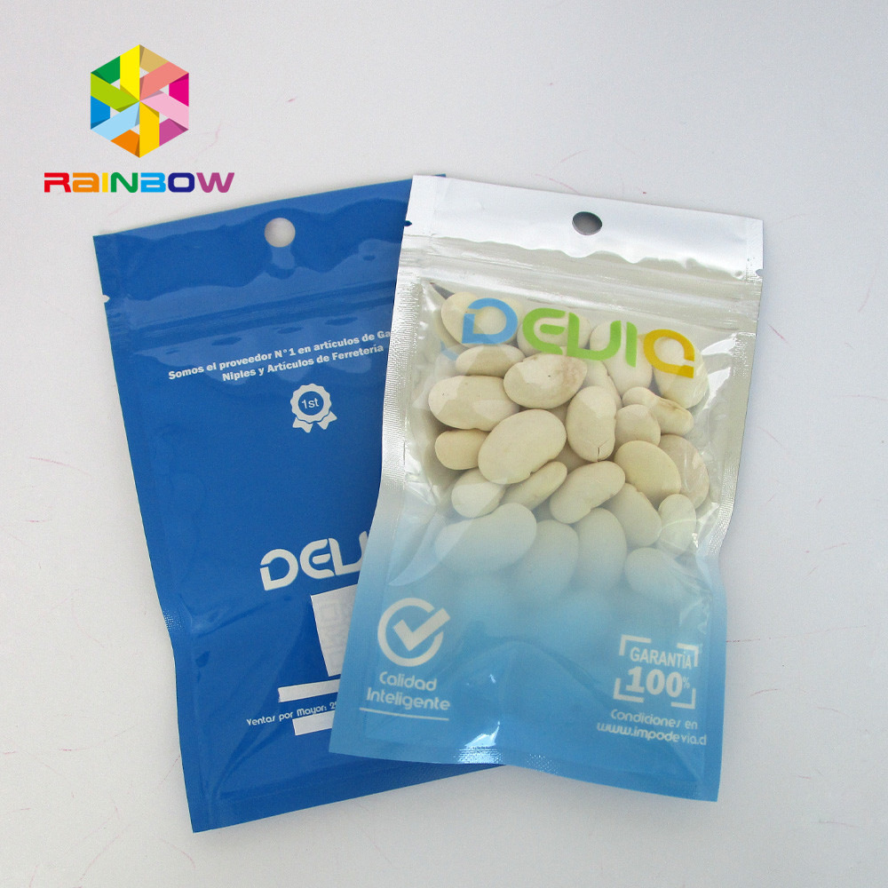 Klare Plastikdrei Seiten siegeln Druckaluminiumfolie-Beutel 120Mic heiß