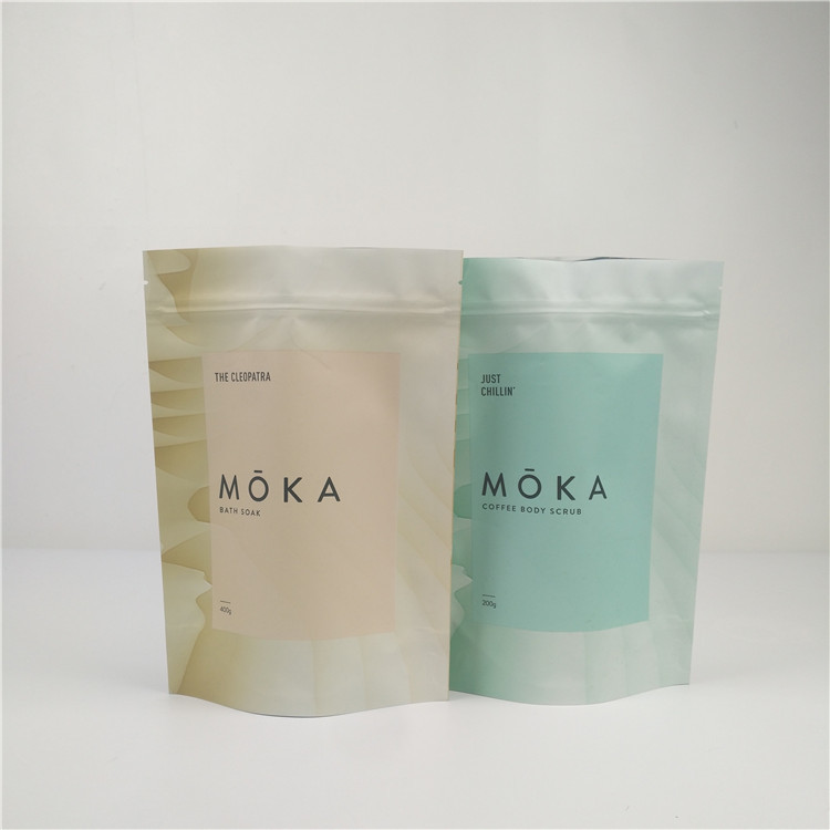 Kundenspezifischer Reißverschluss-lamellierter Plastikstand herauf Beutel für Badesalz