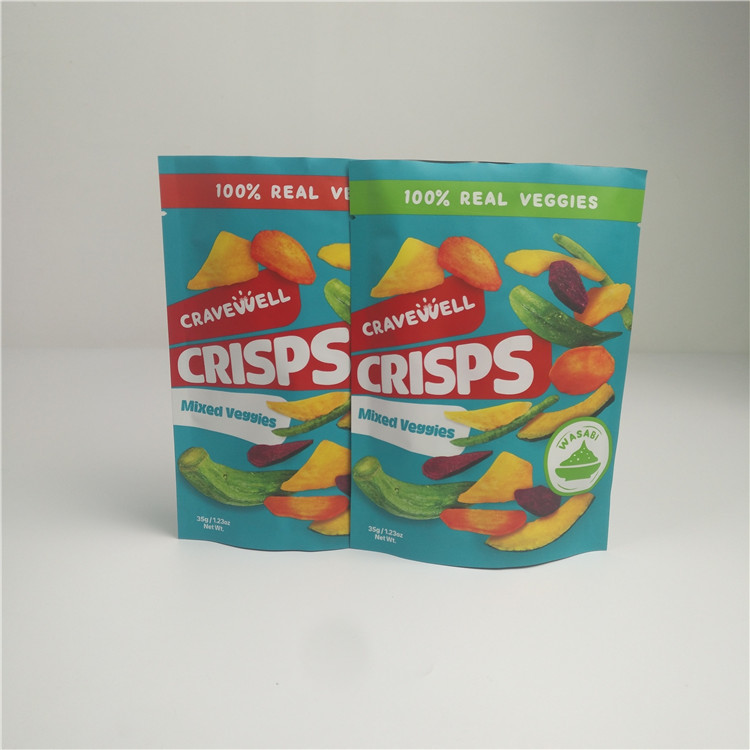 Organischer Mischtrockengemüse-Matte Mylar Aluminum Stand Up-Beutel 35g