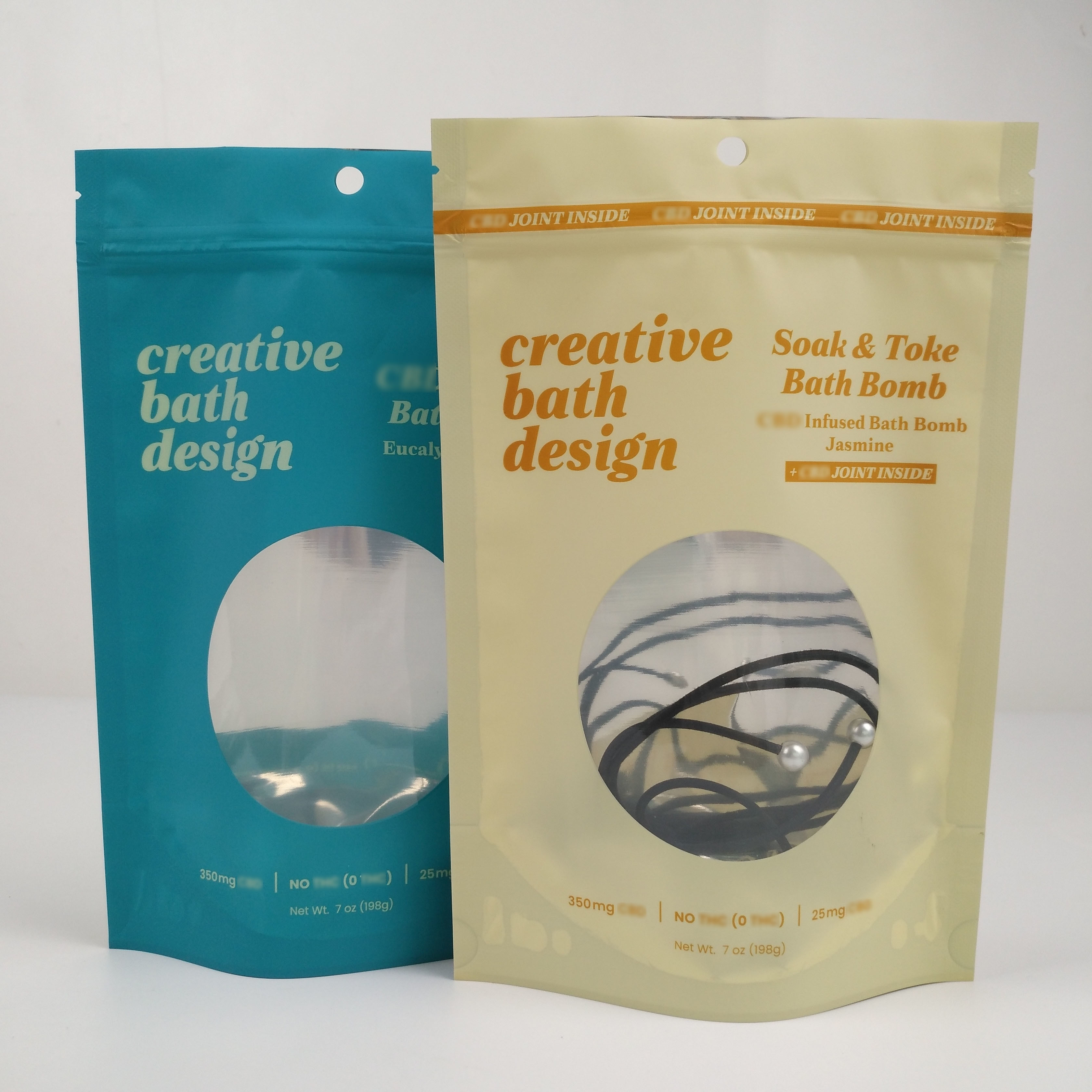 Klare Fenster-Matte Mylar Aluminum Foil Zip-Verschluss-Beutel-Stellung