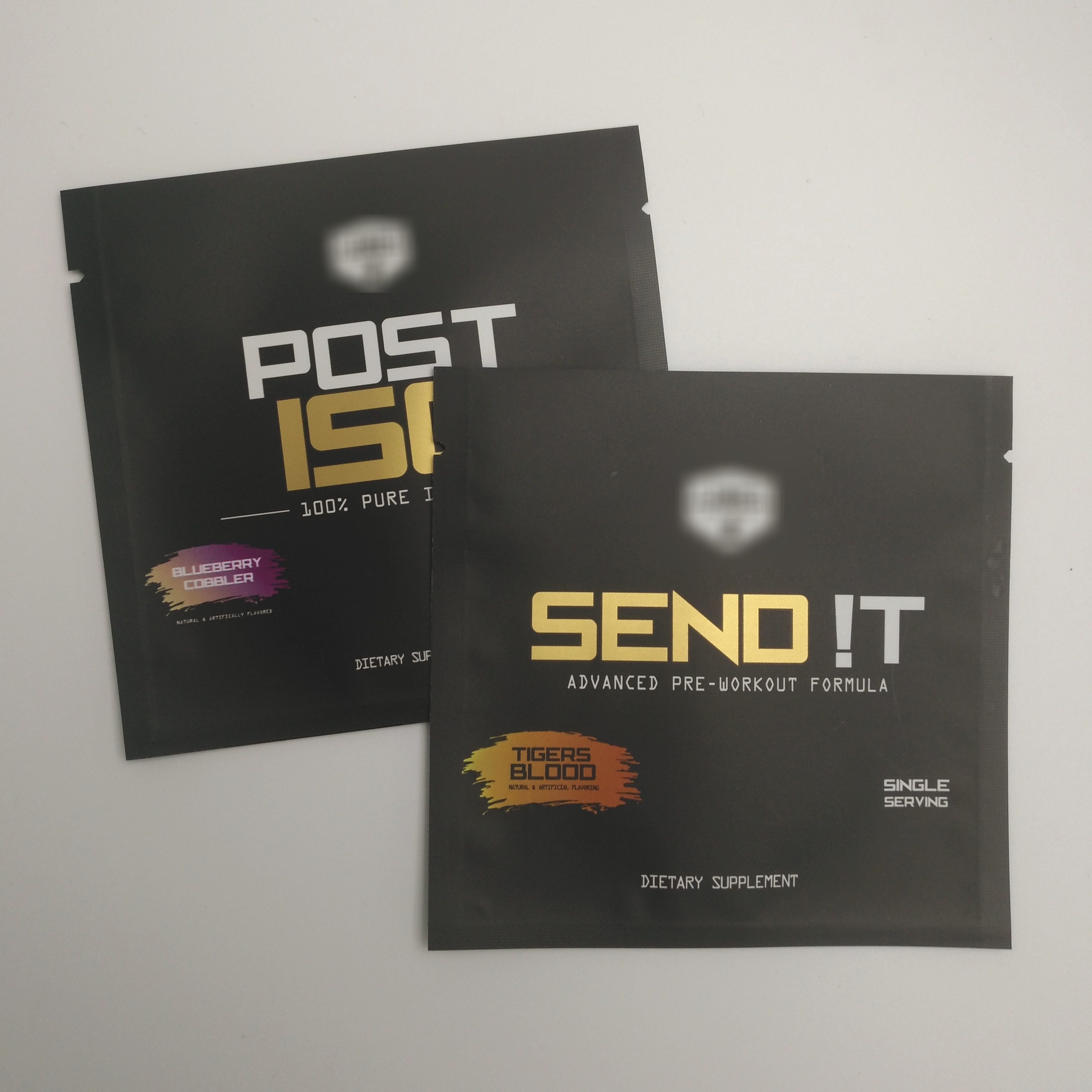 Gold druckte kosmetische Siegelseitendichtungs-Taschen des taschen-kleine Kissen-Aluminiumfolie-Plastikimbiss-Heißsiegel-drei