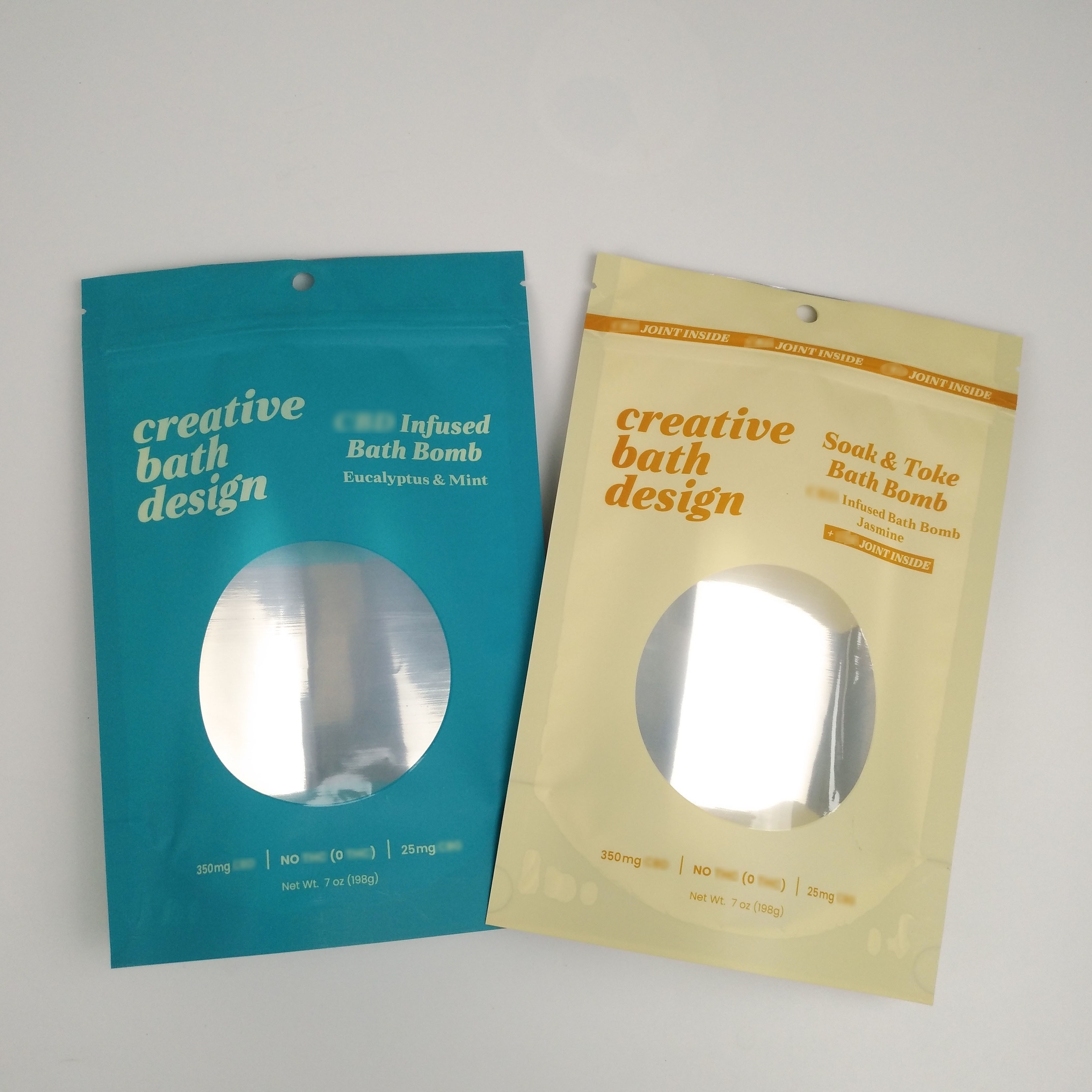 Taschen mit klarer Großhandelsgeruch-Beweis-Nahrungsmittelspeicher-wiederversiegelbaren Plastik-Aluminiumtaschen vereiteln Stand herauf Beutel mit klarem Fenster