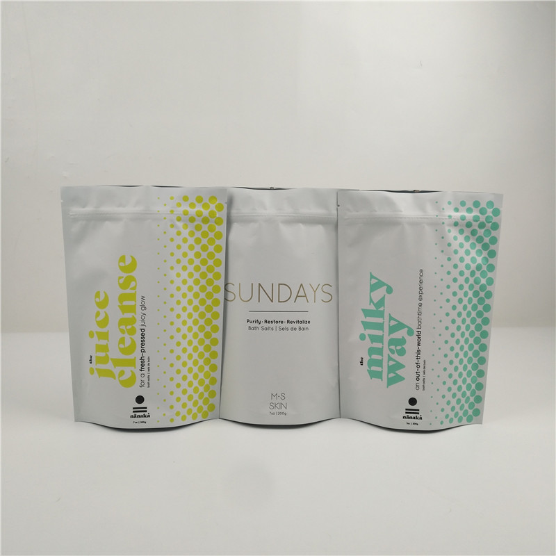 Aluminiumfolie Matte Laminations 400g sackt Plastikbadesalz VMPET ein