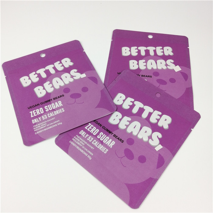 Bärn-Reißverschluss-Folien-Beutel MOPP der Plätzchen-gummiartiger CBD Edibles 200 Mikrometer