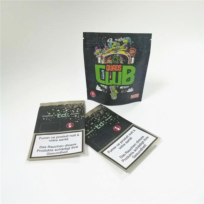 Folien-kindersichere Reißverschluss-Tasche CMYK 120mic SGS 14g 28g Plastik