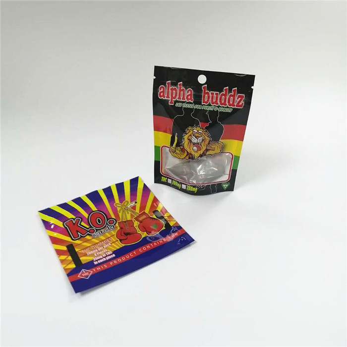 Folie CMYK 160mic lamellierte Verpackentaschen AL 0.7C THC gummiartige Plastik Taschen