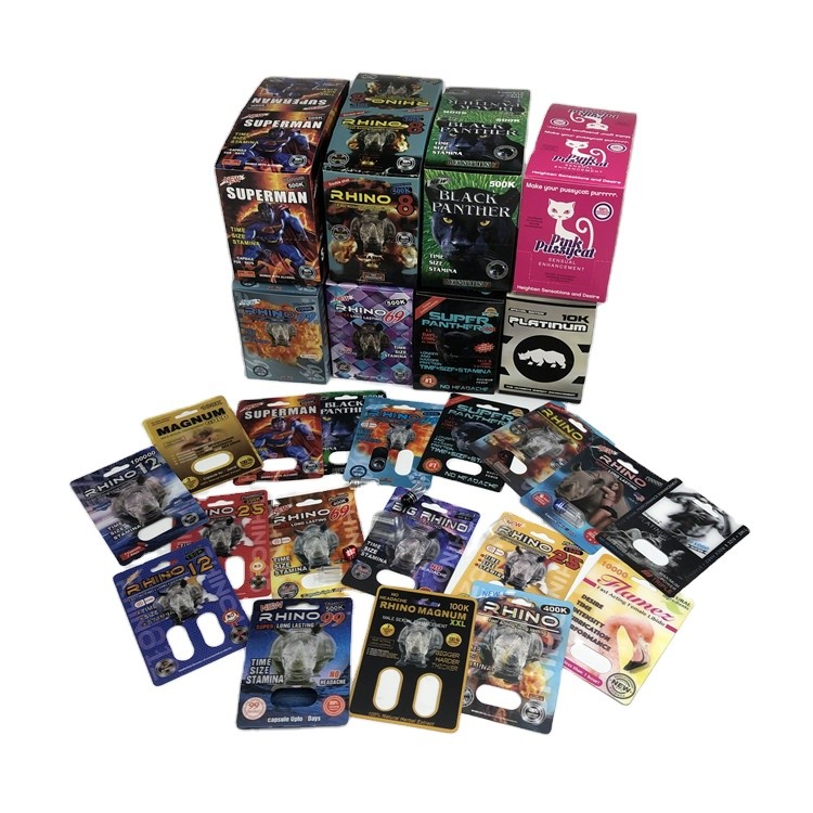 Blasen-Papier-Karte der Hologramm SGS-Sex-Pillen-Blasen-Karten-500k 3D mit Schaukarton