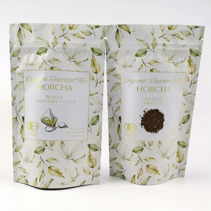 Tee-Pulver VMPET FDA Cmyk Matte Aluminum Foil Pouch 150mic Matcha