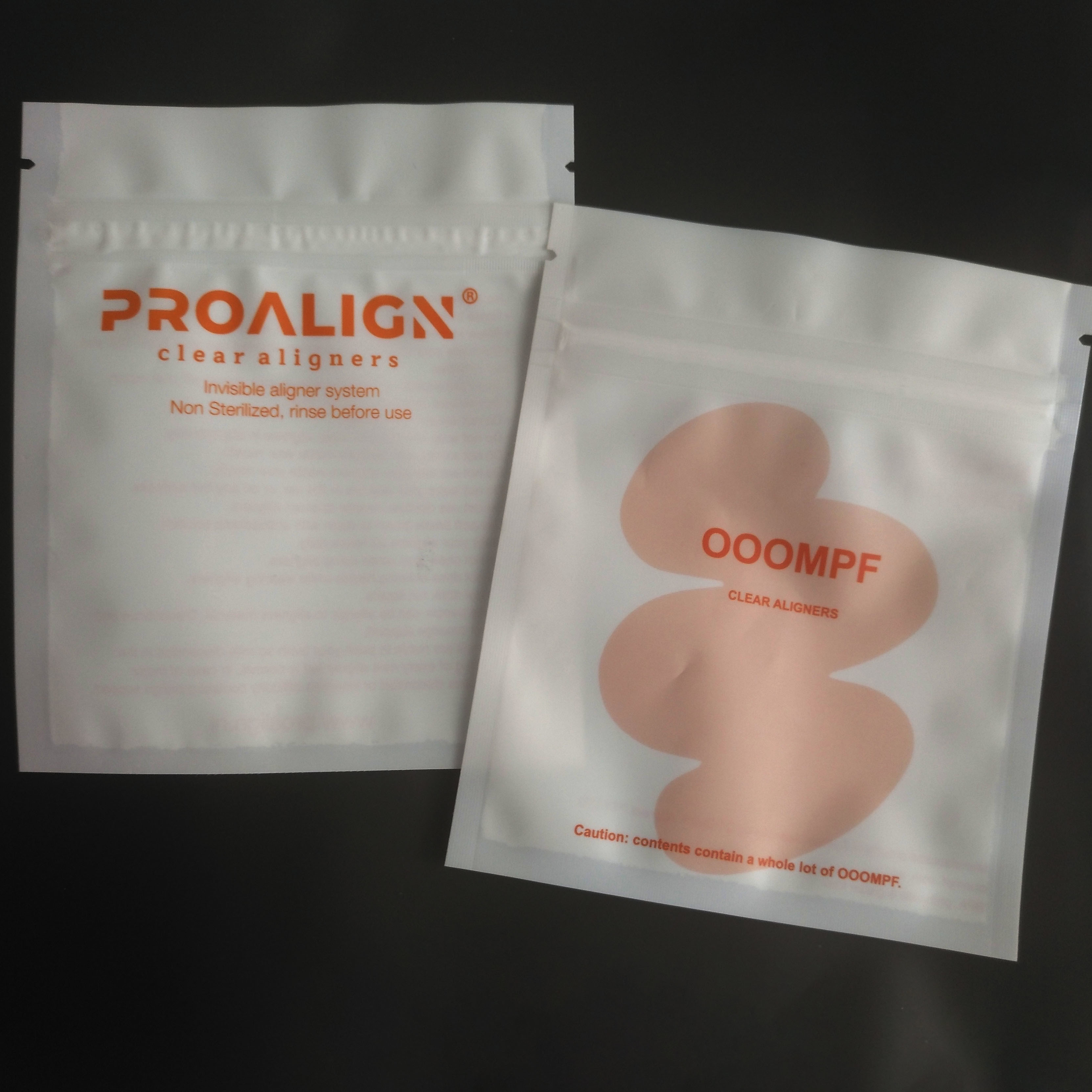 Plastikverschluß MOPP Vmpet zip, dermatte teeth clear aligners ISO verpackt
