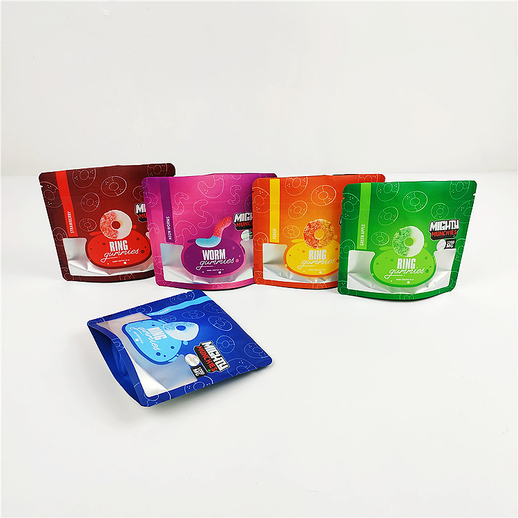 14g CBD SGS-Geruch-Beweis-Folie sackt gummiartige Plastik Verpackentasche 80mic ein